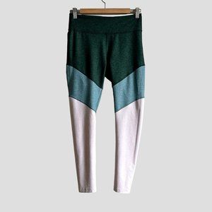 Outdoor Voices Springs‎ 7/8 Leggings Colorblock in Hunter/Slate/Ballet Womens M